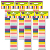 Teacher Created Resources Oh Happy Day Stripes Straight Border Trim, 35 Feet, 6 Packs