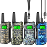 Inspireyes Kids Walkie Talkies, Rechargeable 4 Pack Long Range 2-Way Radios