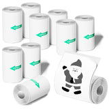 10 Rolls Mini Thermal Printer Sticker Paper, 57 X 25mm, Mini Pocket Printer Sticker Paper for Most Kids Instant Camera, Kids Ins