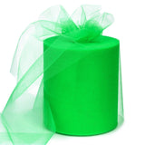 6 x 200 Yards Emerald Green Tulle Fabric Rolls, Green Spool Tulle Ribbon for DIY Tutu Skirt Gift Wrapping Bow Wedding Decoration