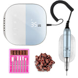 Madenia Professional Nail Drill Machine for Acrylic Nails, 35000RPM Compact Cute Electric Nail Drills with Touch Screen Efile Na