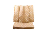 CuteBox Flat Paper White Polka Dot Kraft Gift Bags (6 x 9) for Merchandise, Crafts, Party Favors, Retail, Handmade Goods, Arts