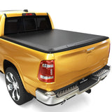 YITAMOTOR Soft Quad Fold Truck Bed Tonneau Cover Compatible with 2003-2025 Dodge Ram 2500 3500, Fleetside 6.4 ft Bed Without Ram