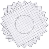 H&W 8PCS 5mm Fuse Beads Boards, Large Clear Pegboards Kits, with Gift 4 Lroning Paper (WA3-Z15)