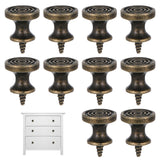 EupHHonycs 10 Pcs Mini Drawer Knobs, Mini Metal Jewelry Box Knobs, Small Round Drawer Pulls Handles, Self-Tapping Screws Pulls H