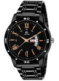 Adamo Designer Black Dial Day & Date Men'S & Boy'S Watch 844Nnm02
