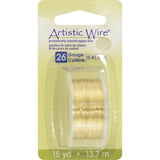 Artistic Wire 26 Gauge 15ydNonTarnish Brass
