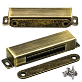 Magnetic Door Catch, Heavy Duty Magnet Latch Cabinet Catches for Cabinets Shutter Closet Furniture Door, Stainless Steel 70 lbs 