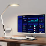 LED Desk Lamp for Home Office, Desk Light for Video Call, 3 Color Temperature 10 Brightness Computer Light, Dimmable Led Desk Li