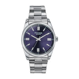 Sonata Poze 6 Chrome Calling Quartz Blue Round Dial Men'S Watch | Ss Cut Edge Strap Material | Watches For Men Analog - Sp70033S