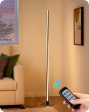 EDISHINE Helix LED Floor Lamp, 56 Tall Corner Lamps 2700K-6000K Dimmable, Remote Control & Foot Switch, Modern Minimalist Pole L