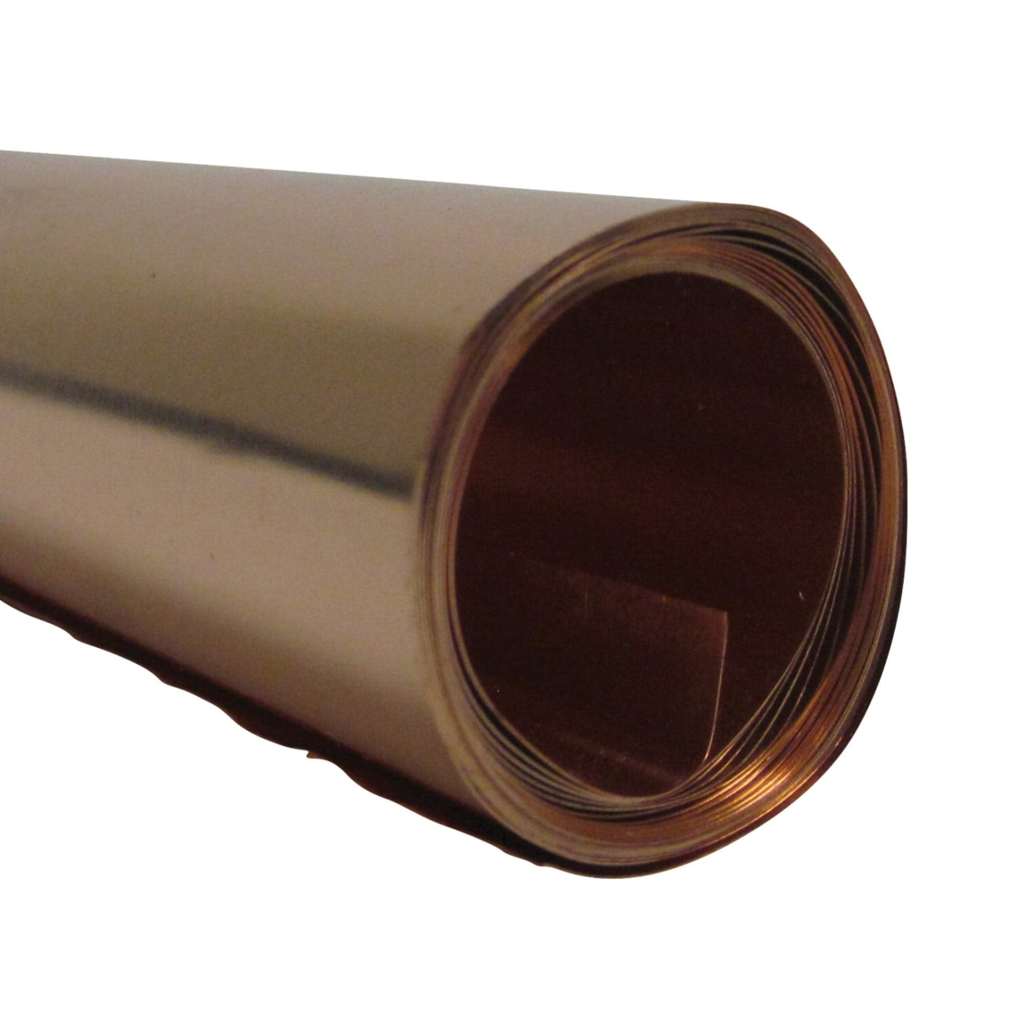 St Louis Crafts 36 Gauge Copper Metal Foil Roll, 12 Inches X 5 Feet