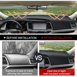 Cartist Custom Fit for Dash Cover Mat Toyota Highlander 2014-2019 Accessories Suede Dashboard Cover Nonslip Dashboard Mat Protec