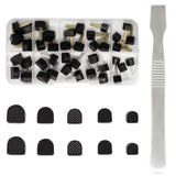 MHBH High Heels Tips Replacement Shoes Repair Caps, 20 Pairs Shoe Heel Repair, U Shape Heel Caps Shoe Heel Repair Kit for Women'