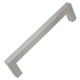 GlideRite Hardware 5 inch CC 21683128SN10 Solid Square Slim Cabinet Bar Pulls, 10 Pack, 5, Satin Nickel Finish, 10 Count