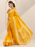 Libas Women28 Silk Blend Sarees (16340_Mustard)
