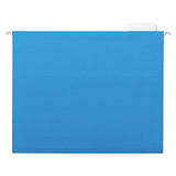 Universal 14116 Hanging File Folders, 1/5 Tab, 11 Point Stock, Letter, Blue, 25/Box