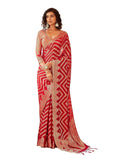 Womanista Womens Jacquard Art Silk Ready to Wear Saree (TI4126_Pink)