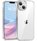 USLAI Case for iPhone 13 Mini, Anti-Yellowing, Crystal Clear Back, Shockproof & Military-Grade Drop Protection - Transparent