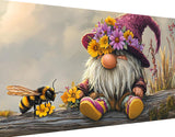 igoodom Large Diamond Painting, Gnome Large Diamond Art Kits for Adults, Full Drill Round Gnome Big Diamond Painting, DIY Gem Ar