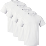 Fruit of the Loom Mens Sf45r Undershirt, Regular Crew 4 Pack White, Medium US