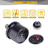 Sresk Rear Fender Seat Bolt Screw 1/4-20 Thread for Harley (Black Kit)