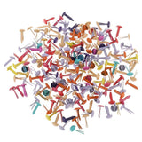 Merishopp 200 Pieces Metal Brad Paper Fastener For Scrapbooking Craft 5.5X11Mm