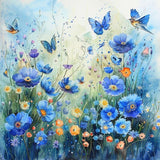 Hlison Paint by Numbers Kit for Adults, Flowers Adults Paint by Number Kits with Complete Sets, DIY Acrylic Paint by Number for 