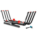 Young 200 lbs Ebike Racks with Ramp for Tow Hitch with 2 Arms, Tire Clamp 2 Bike Rack Hitch for Car SUV RV Truck Trailer, Scratc