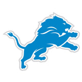 NFL Siskiyou Sports Fan Shop Detroit Lions Logo Magnets 8 inch sheet Team Color
