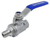 POTONZ Full Port Ball Valve 1/4 NPT Heavy Duty Stainless Steel 304 Male x Female Thread For Water,Oil and Gas(1000WOG)