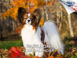 2025 2026 Papillon Calendar - Dog Breed Monthly Wall Calendar - 12 x 18 Open - Thick No-Bleed Paper - Giftable - Academic Teache
