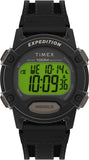 Timex Mens Expedition CAT 41mm Watch - Black Strap Digital Dial Black Case
