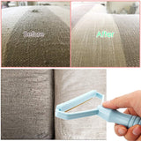 2 Pack Portable Lint Remover, Manual Fabric Shaver, Reusable Pet Hair Remover for Carpet, Clothing, Furniture, Couch Blue Pink 2