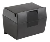Oxford Plastic Index Card Box, 5 x 8 Inches, 500 Card Capacity, Black (01581)