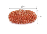 12 Pack Copper Coated Scourers by SCRUBIT - Scrubber Pad used for Dishes, Pots, Pans, and Ovens. Easy scouring for Tough Kitchen