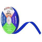 Mandala Crafts Blue Satin Ribbon for Crafts - 50 Yds 3/8 Inch Blue Ribbons for Gift Wrapping - Fabric Ribbons for Flower Bouquet