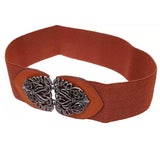 Romp Fashion WomenS Elastic Camel Streachle Belt Designer Buckle