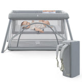 Travel Crib,Portable Crib for Baby, Pack and Play for Babies and Toddler, Lightweight Backpack Design,Foldable Travel Baby Playp