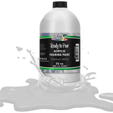 Pouring Masters Titanium White Acrylic Ready to Pour Pouring Paint Premium 32Ounce PreMixed WaterBased For Canvas, Wood, 