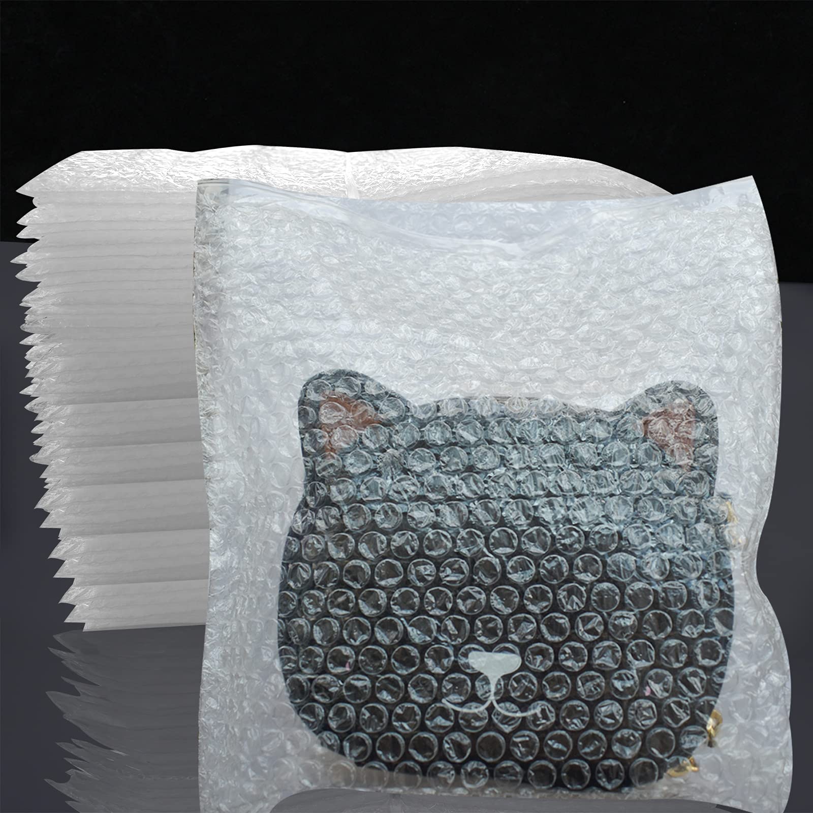 12 x 12 Bubble Out Bags&Pouches, 50Pcs Bubble Pouches Wrap Bag, Double Walled Bubble Cushioning Bags for Moving and Storage,