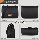 Adisa Women'S Sling Bag (Black),black,,B07DVM41CW