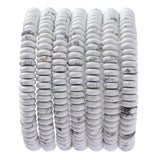 Natural White Howlite Disk Stone Spacer Beads 6x2mm 38cm/str Flat Rondelle Loose Semi Gemstone Caps for Making Bracelets Necklac