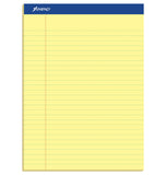 Ampad Perforated Pad, Size 8-1/2 x 11-3/4, Canary Yellow Paper, Legal Ruling, 50 Sheets Per Pad (20-260), 50 Count (Pack of 12)