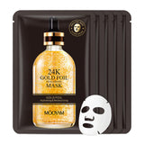 GUOYAOLIFU Hydrating Facial Masks Skincare for Women,24K Gold Face Mask Sheet for All Skin Types,Oil,Dry Skin & Sensitive Skin(5