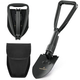 Dartmoor Mini Folding Shovel High Carbon Steel Portable Lightweight Outdoor Tactical Survival Foldable Mini Shovel Entrenching Tool Camping Hiking Digging Backpacking Car Emergency -Like New
