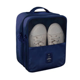 Bestottam Travel Shoe Bag, Waterproof Shoe Organizer Holds 3 Pair Of Shoes, Packing Cube For Suitcase, Navy Blue, 1Pc