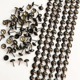 10 Meters: Nickel/Brass/Bronze Plated Decorative Nail Strips/Nailing Tapes,Sofa Tacks,Upholstery Tacks,DIY Furniture Accessory (