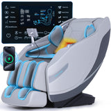 Stylish Massage Chair Full Body Zero Gravity Massage Chair Rocking Sleep Mode 3D SL Yoga Stretch Massage with Heat 12+ Modes Upg