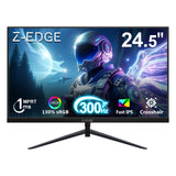 Z-Edge 24.5 inch 300Hz 280Hz 240Hz Gaming Monitor, UG25S FHD 1080p, Ultra Fast MPRT 1ms, IPS Monitor Gaming, PC Computer Monitor